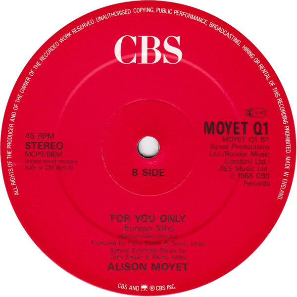 Alison Moyet – Is This Love? (NM, FUNDA VG+) BOX24