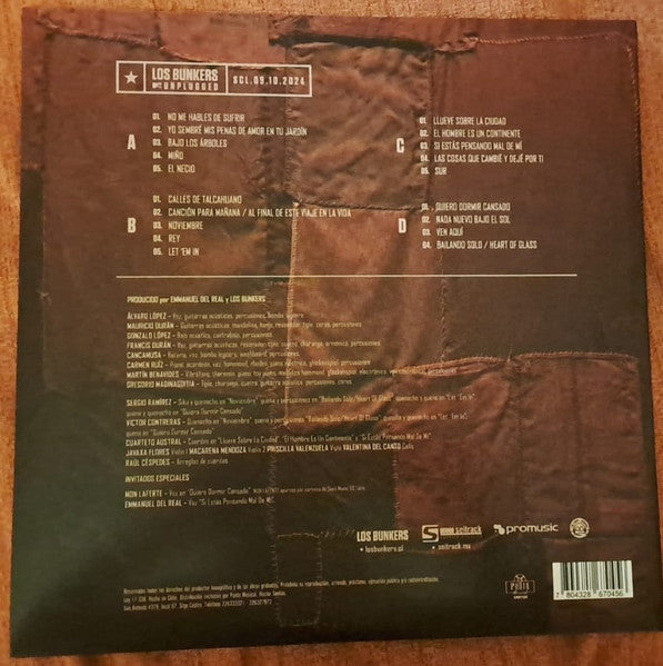 Los Bunkers – MTV Unplugged / DISCO DOBLE (NUEVO, SELLADO) BOXV14