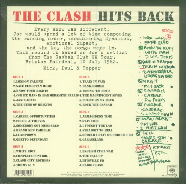 The Clash – Hits Back / DISCO TRIPLE (NUEVO, SELLADO) BOXV20