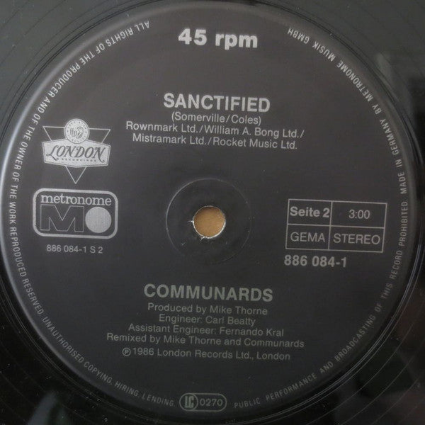 Communards With Sarah Jane Morris – Don't Leave Me This Way (Son Of Gotham City Mix) (VG+ FUNDA RINGWEAR, VER FOTO)  BOX36