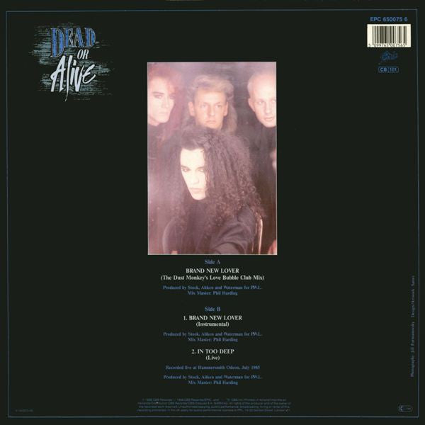 Dead Or Alive – Brand New Lover (NM, FUNDA EX) BOX1