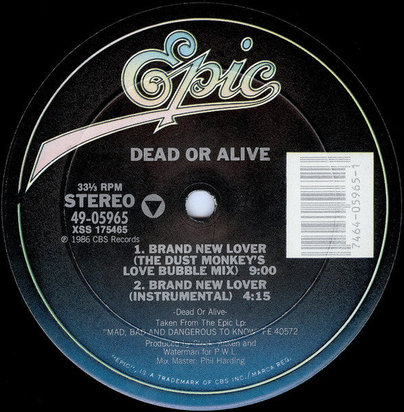 Dead Or Alive – Brand New Lover (NM) BOX7