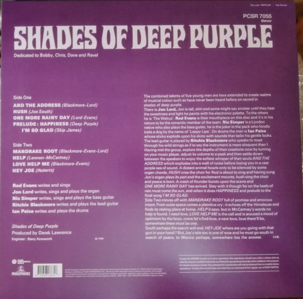 Deep Purple – Shades Of Deep Purple (NUEVO, SELLADO) BOXV53