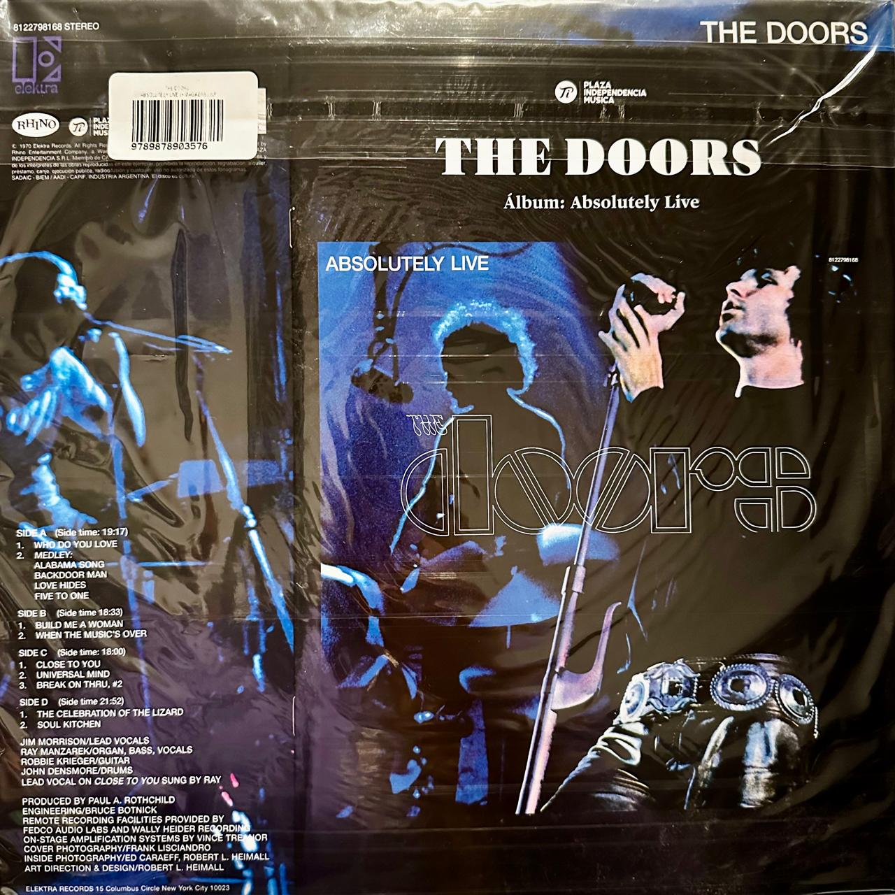 The Doors – Absolutely Live - Incluye Librillo / DISCO DOBLE (NUEVO, SELLADO) BOXV49