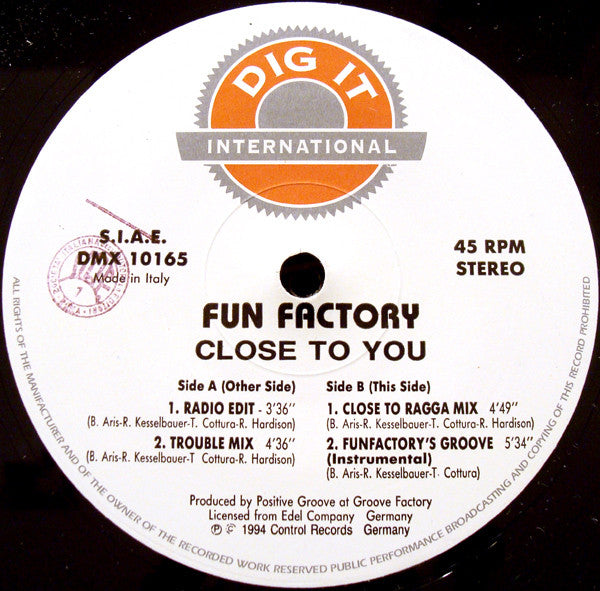 Fun Factory – Close To You (NM, FUNDA VG+) BOX7
