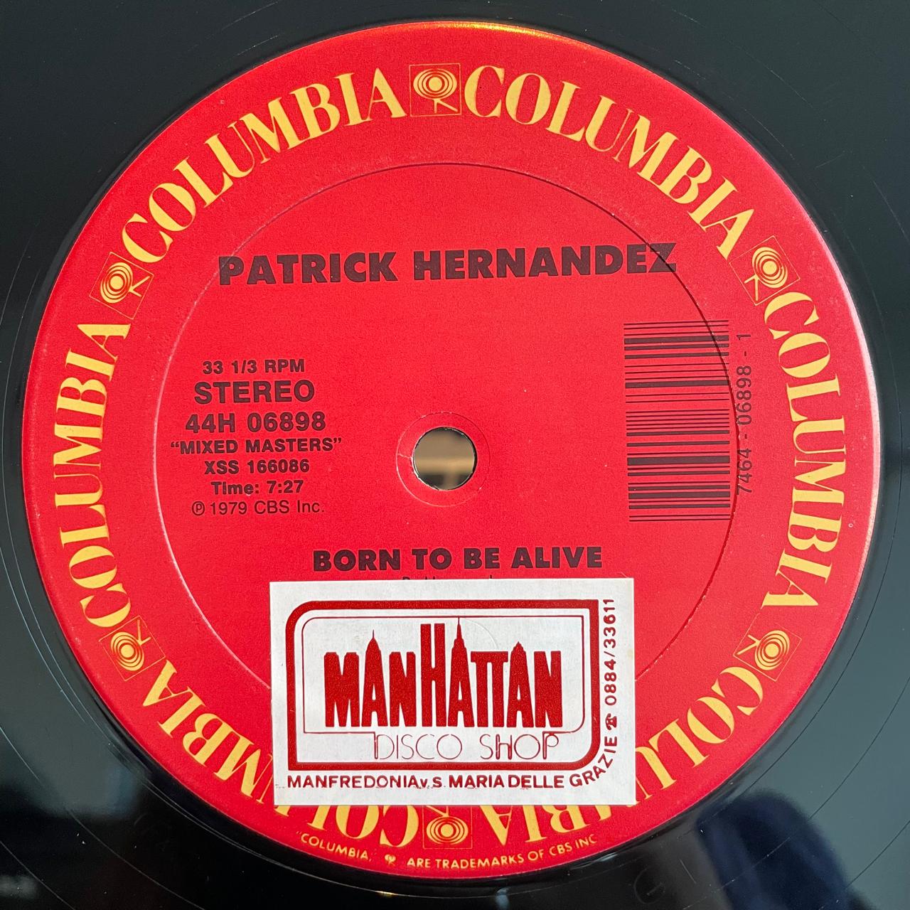 Gary's Gang / Patrick Hernandez – Keep On Dancin' / Born To Be Alive (EX, FUNDA VG+) -PEGATINA EN GALLETA VER FOTO- BOX7