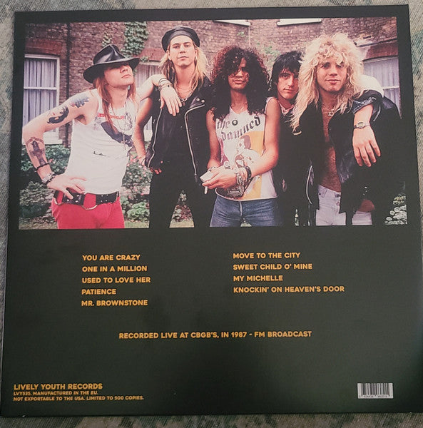 Guns N' Roses – Acoustic at CBGB'S, 1987 - FM Broadcast (NUEVO, SELLADO) BOXV11