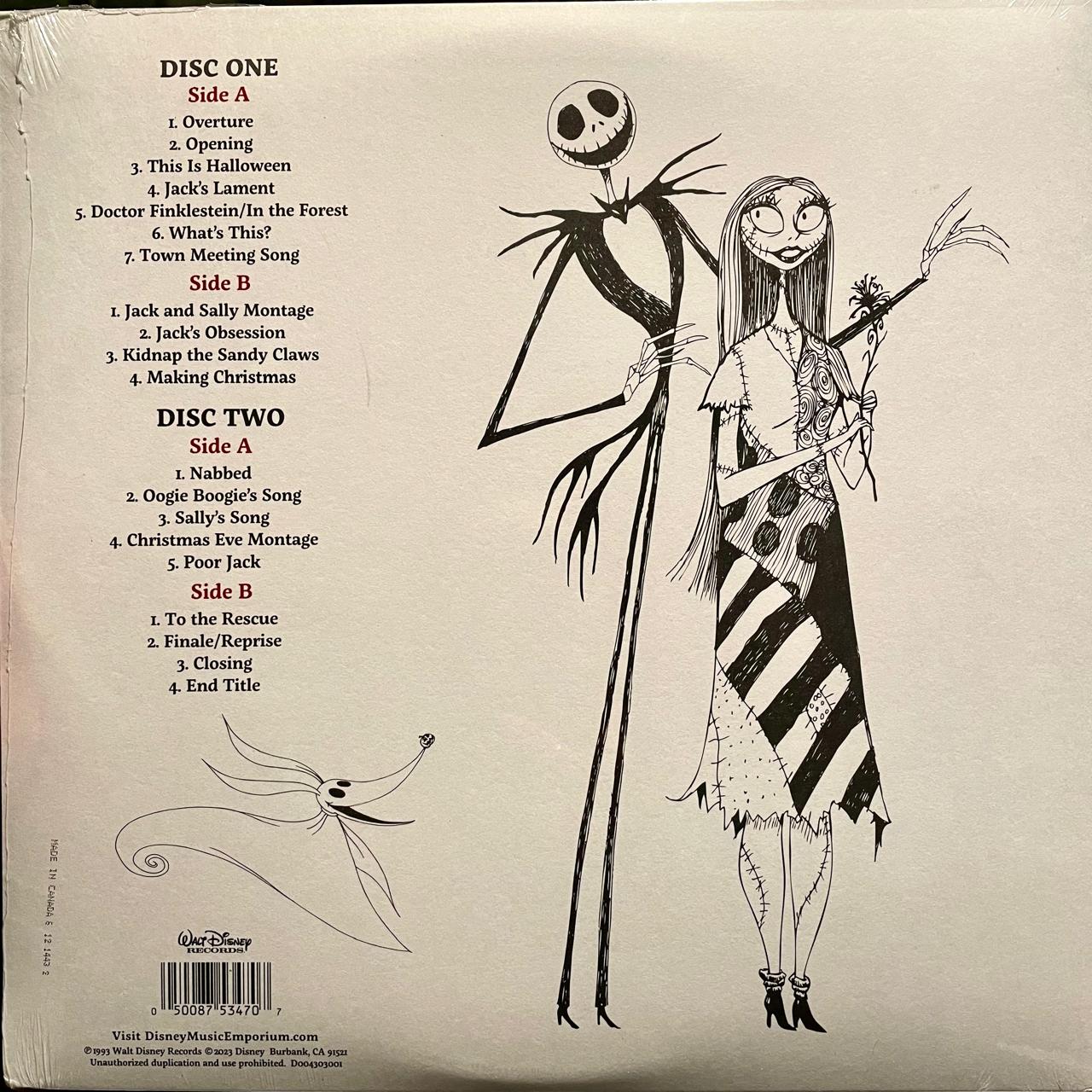 Danny Elfman – Tim Burton's The Nightmare Before Christmas (Original Motion Picture Soundtrack) / DISCO DOBLE (NUEVO, SELLADO) BOXV43