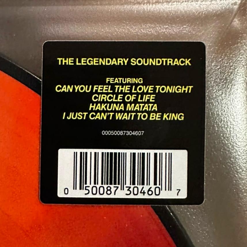 Various – The Lion King (Original Motion Picture Soundtrack) / PICTURE DISC (NUEVO, SELLADO) BOXV50