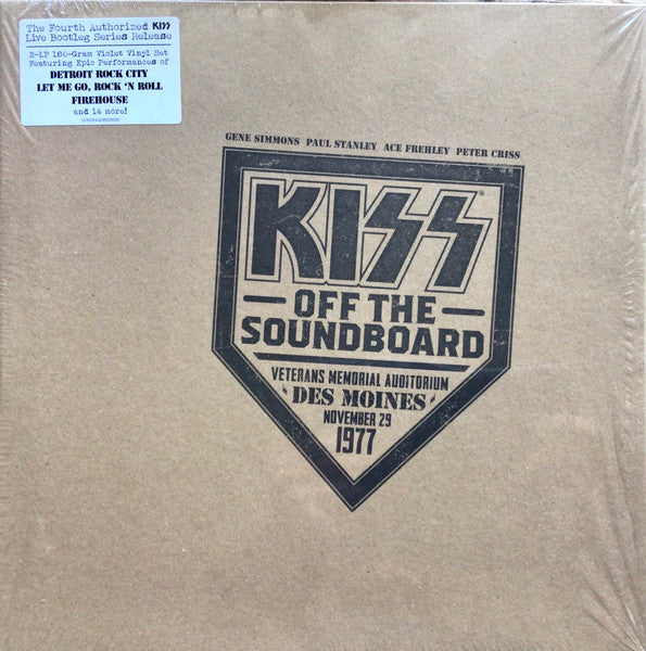 Kiss – Off The Soundboard Veterans Memorial Auditorium Des Moines November 29 1977 / DISCO DOBLE (NUEVO, SELLADO) BOXV17