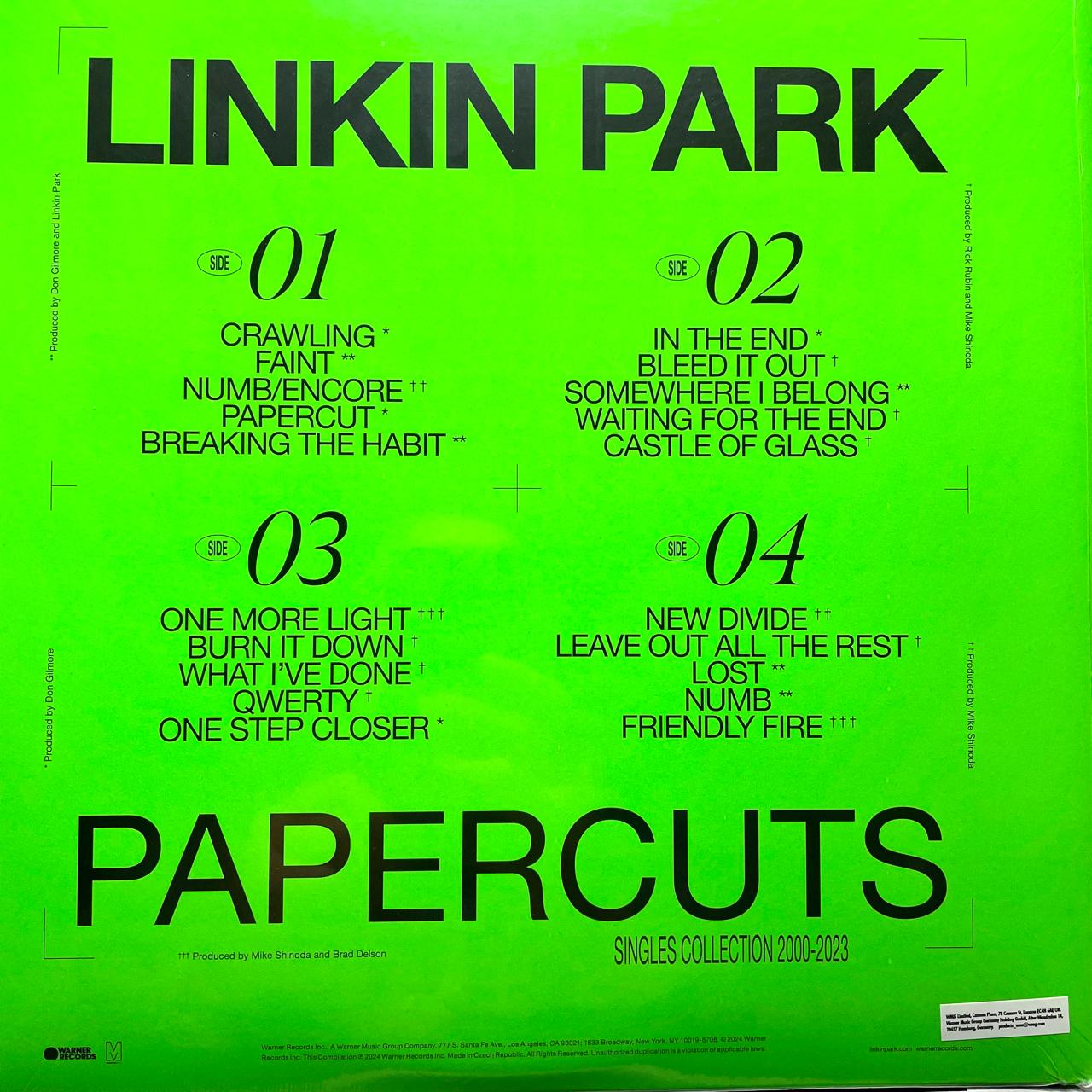 Linkin Park – Papercuts / DISCO DOBLE (NUEVO, SELLADO) BOXV19