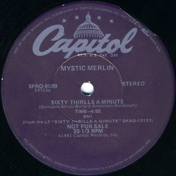 Mystic Merlin – Sixty Thrills A Minute (NM, FUNDA GENERICA) BOX18