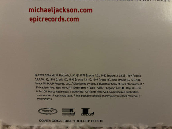 Michael Jackson – Number Ones / DISCO DOBLE (NUEVO, SELLADO) BOXV12