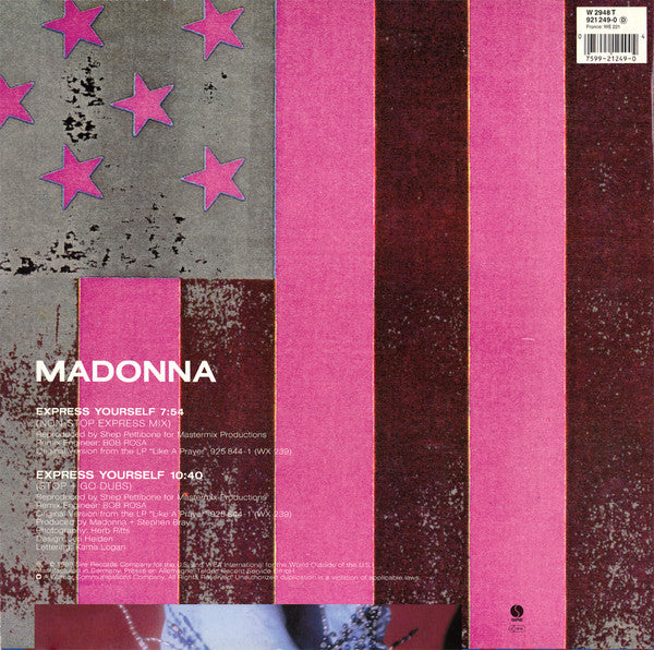 Madonna – Express Yourself (NM, FUNDA VG+) BOX9