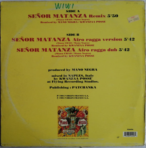 Mano Negra – Señor Matanza (VG+) BOX12