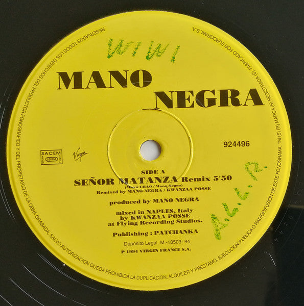 Mano Negra – Señor Matanza (VG+) BOX12