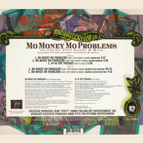 The Notorious B.I.G. Featuring Puff Daddy & Mase – Mo Money Mo Problems (NM, FUNDA VG+) BOX6