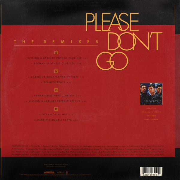 No Mercy – Please Don't Go (Remixes) / DISCO DOBLE (NM, FUNDA EX) BOX7