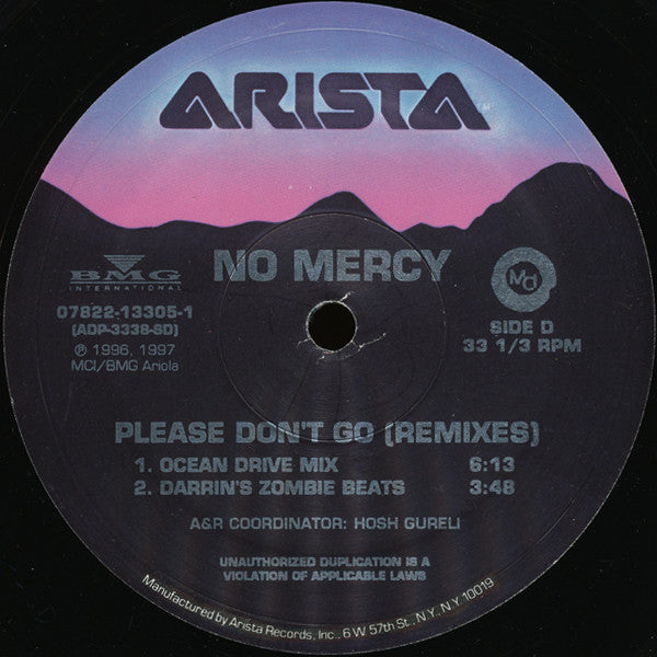 No Mercy – Please Don't Go (Remixes) / DISCO DOBLE (NM, FUNDA EX) BOX7