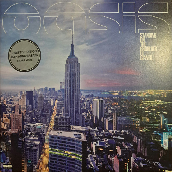 Oasis – Standing On The Shoulder Of Giants - Limited Edition 25th Anniversary Silver Vinyl (NUEVO, SELLADO) BOXV33