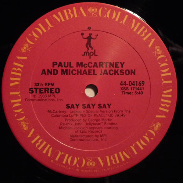 Paul McCartney And Michael Jackson – Say Say Say (NM) BOX11