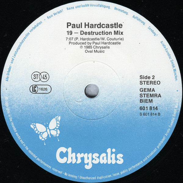Paul Hardcastle – 19 (The Final Story) (VG+) BOX03