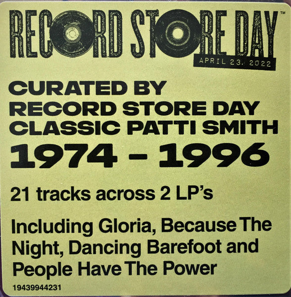 Patti Smith – Curated By Record Store Day / DISCO DOBLE (NUEVO, SELLADO) BOXV32