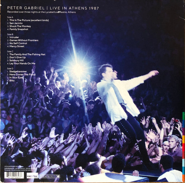Peter Gabriel – Live In Athens 1987 / DISCO DOBLE (NUEVO, SELLADO) BOXV18