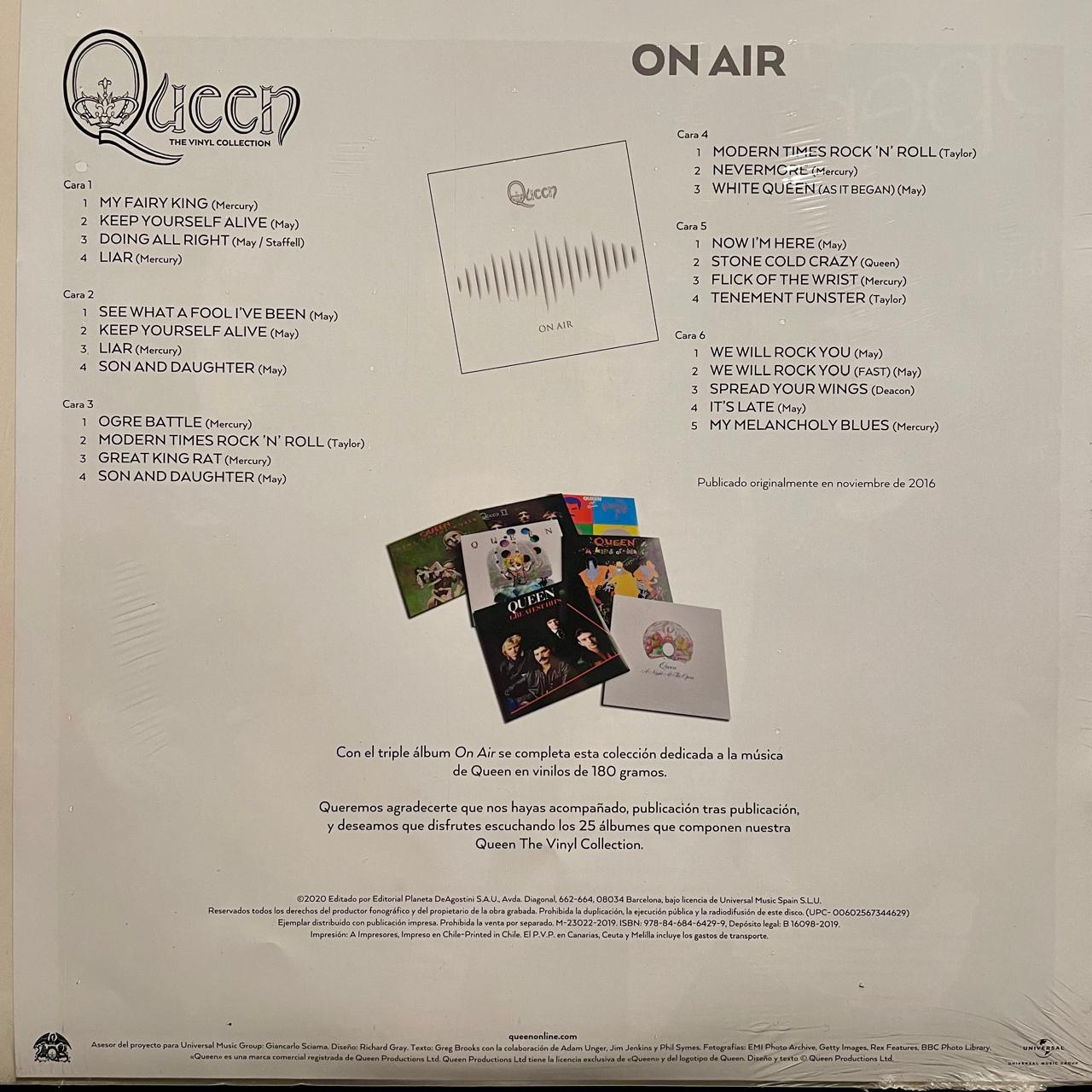 Queen – On Air (A BBC Recording) / DISCO TRIPLE (NUEVO, SELLADO) BOXV43