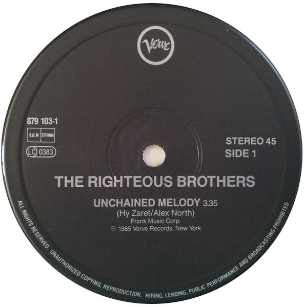 The Righteous Brothers – Unchained Melody (NM, FUNDA VG+) BOX27