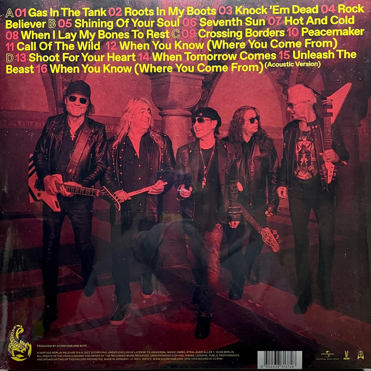 Scorpions – Rock Believer / DISCO DOBLE (NUEVO, SELLADO) BOXV18