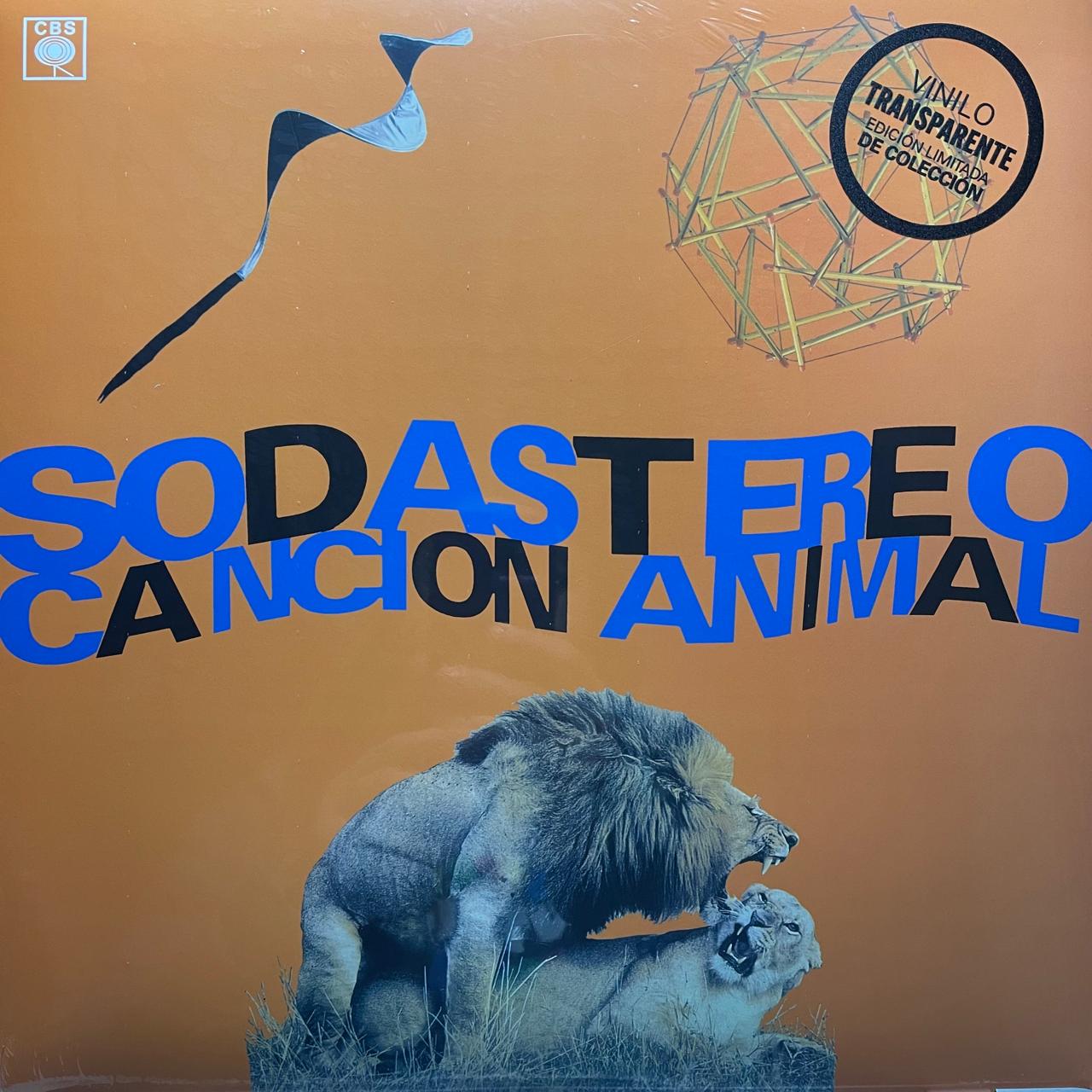 Soda Stereo – Canción Animal - Edición Limitada de Colección: Vinilo Transparente - (NUEVO, SELLADO) BOXV23