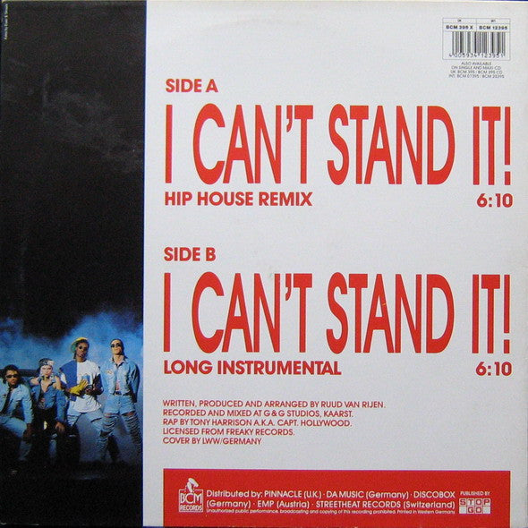 Twenty 4 Seven Featuring Capt. Hollywood – I Can't Stand It! (VG+) BOX24