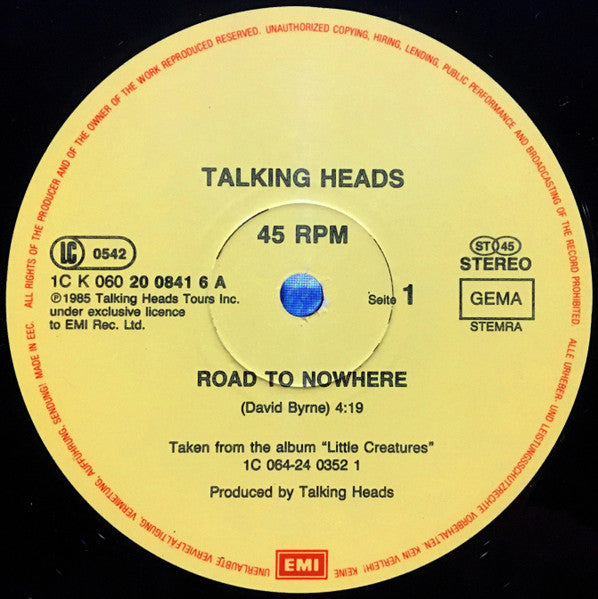 Talking Heads – Road To Nowhere (NM) BOX36