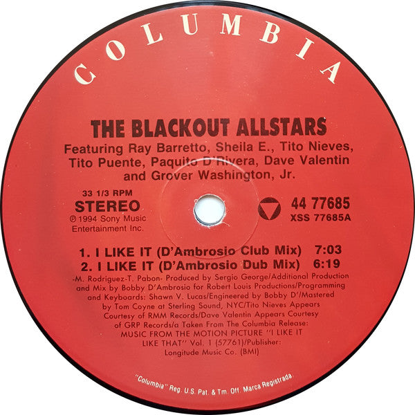 The Blackout Allstars – I Like It (EX) BOX6