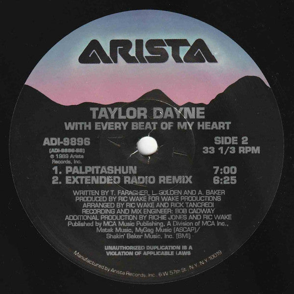 Taylor Dayne – With Every Beat Of My Heart (NM, FUNDA VG+) BOX6