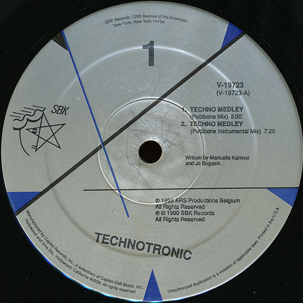 Technotronic – Techno Medley / Rockin' Over The Beat (NM, Funda Generic) Box39