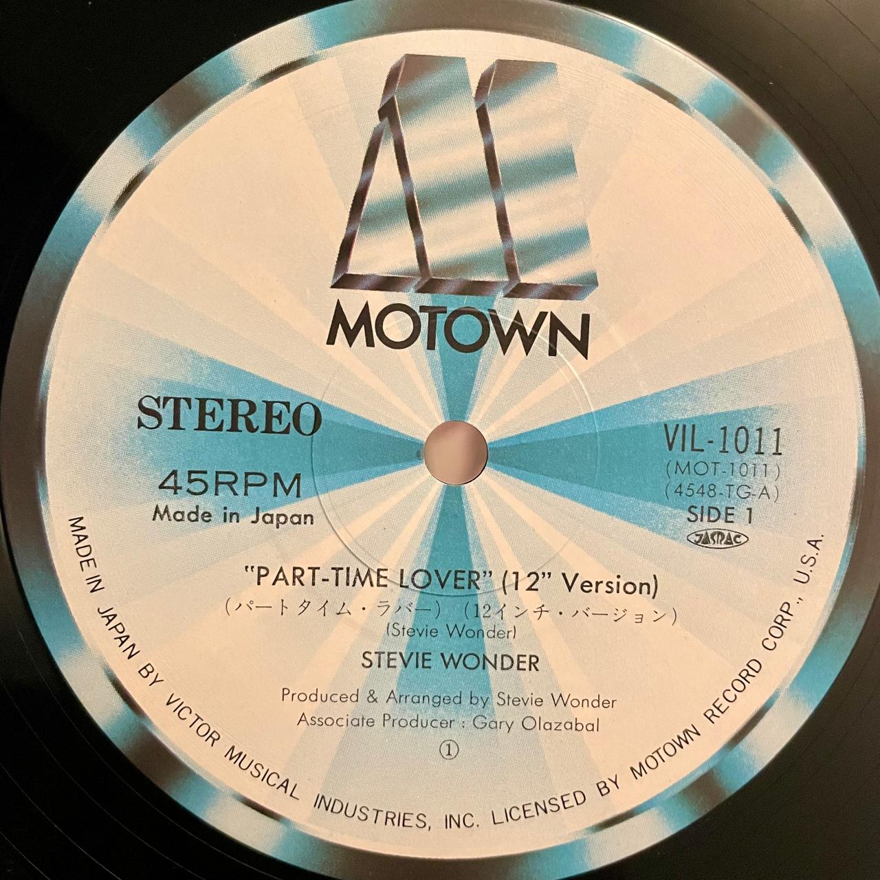 Stevie Wonder – Part-Time Lover / JAPONES Incluye OBI (NM) BOX29