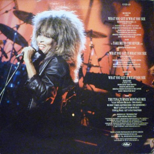 Tina Turner – What You Get Is What You See / DISCO DOBLE (NM, FUNDA VG+) BOX27