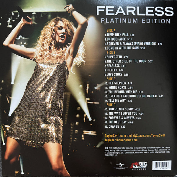 Taylor Swift – Fearless (Platinum Edition) / DISCO DOBLE (NUEVO, SELLADO) BOXV18