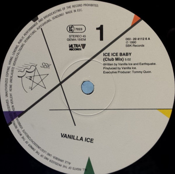 Vanilla Ice – Ice Ice Baby (VG+) BOX1