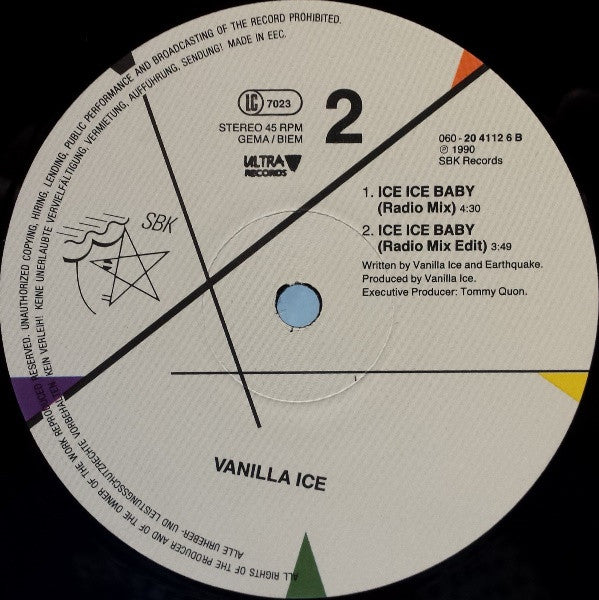 Vanilla Ice – Ice Ice Baby (VG+) BOX1