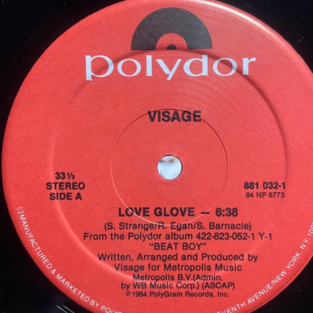 Visage – Love Glove (NM, Funda Generic de Sello) BoxE2