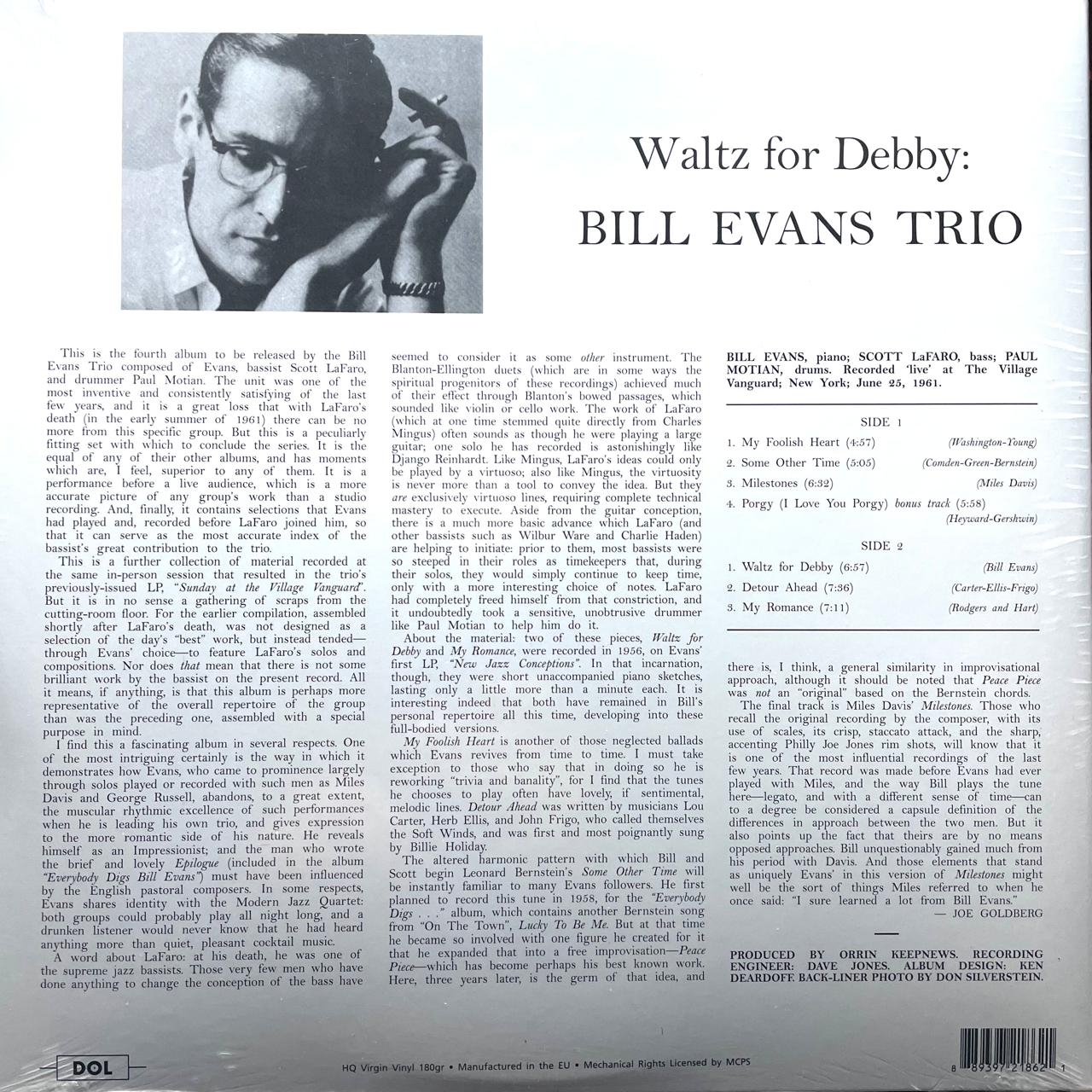 Bill Evans Trio With Scott LaFaro, Paul Motian – Waltz For Debby (NUEVO, SELLADO) BOXV53