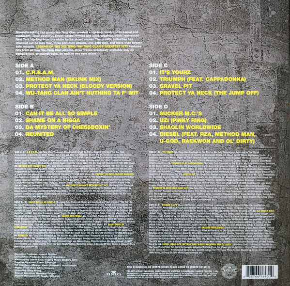 Wu-Tang Clan – Legend Of The Wu-Tang: Wu-Tang Clan's Greatest Hits / DISCO DOBLE (NUEVO, SELLADO)
