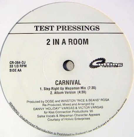 2 In A Room – Carnival (NM, Funda Generic) Box31