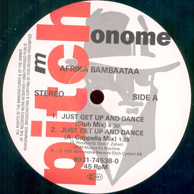 Afrika Bambaataa – Just Get Up And Dance (VG+) Box12