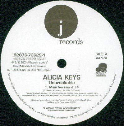 Alicia Keys – Unbreakable (NM, Funda Generic) Box26