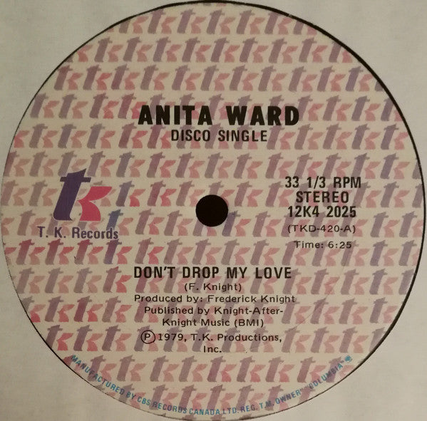 Anita Ward – Don't Drop My Love (VG+, Funda Generic) Box19