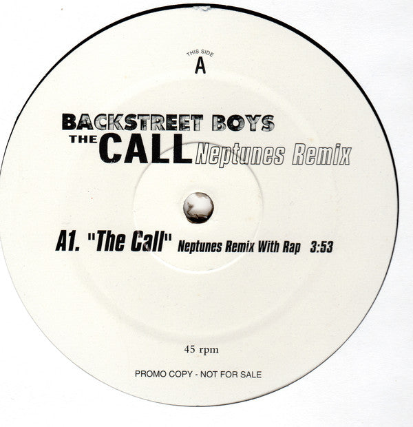 Backstreet Boys – The Call (Neptunes Remixes) (NM, Funda Generic)
